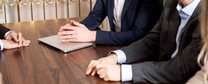 Picture of hands on a table